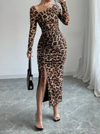 Brown Leopard Print