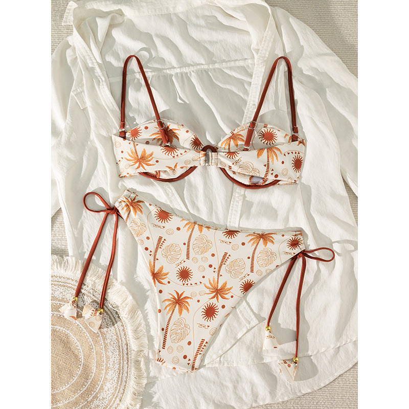 Coconut Print Bikini Swimwear