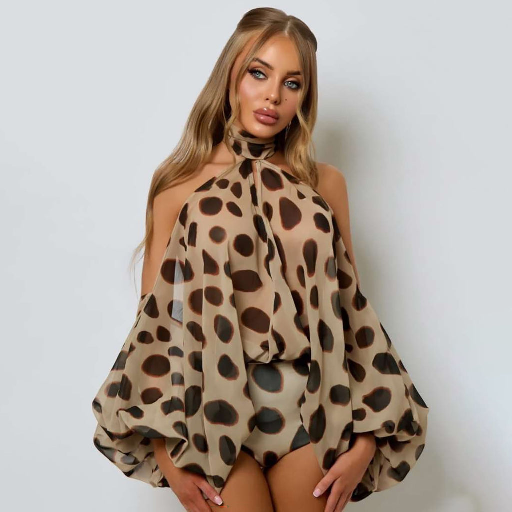 Women's Summer Irregular Asymmetric Sleeve Off The Shoulder Jumpsuit