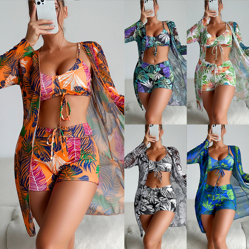 Split Three One-piece Swimwear