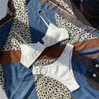 Seperated Neck Bikini Swimwear