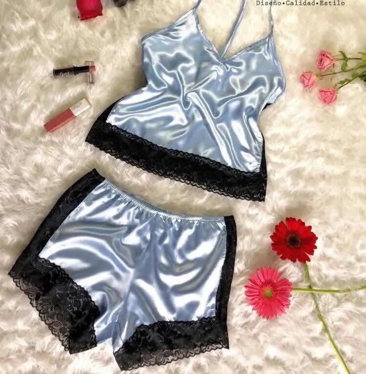 Imitation Silk Pajamas Lingerie