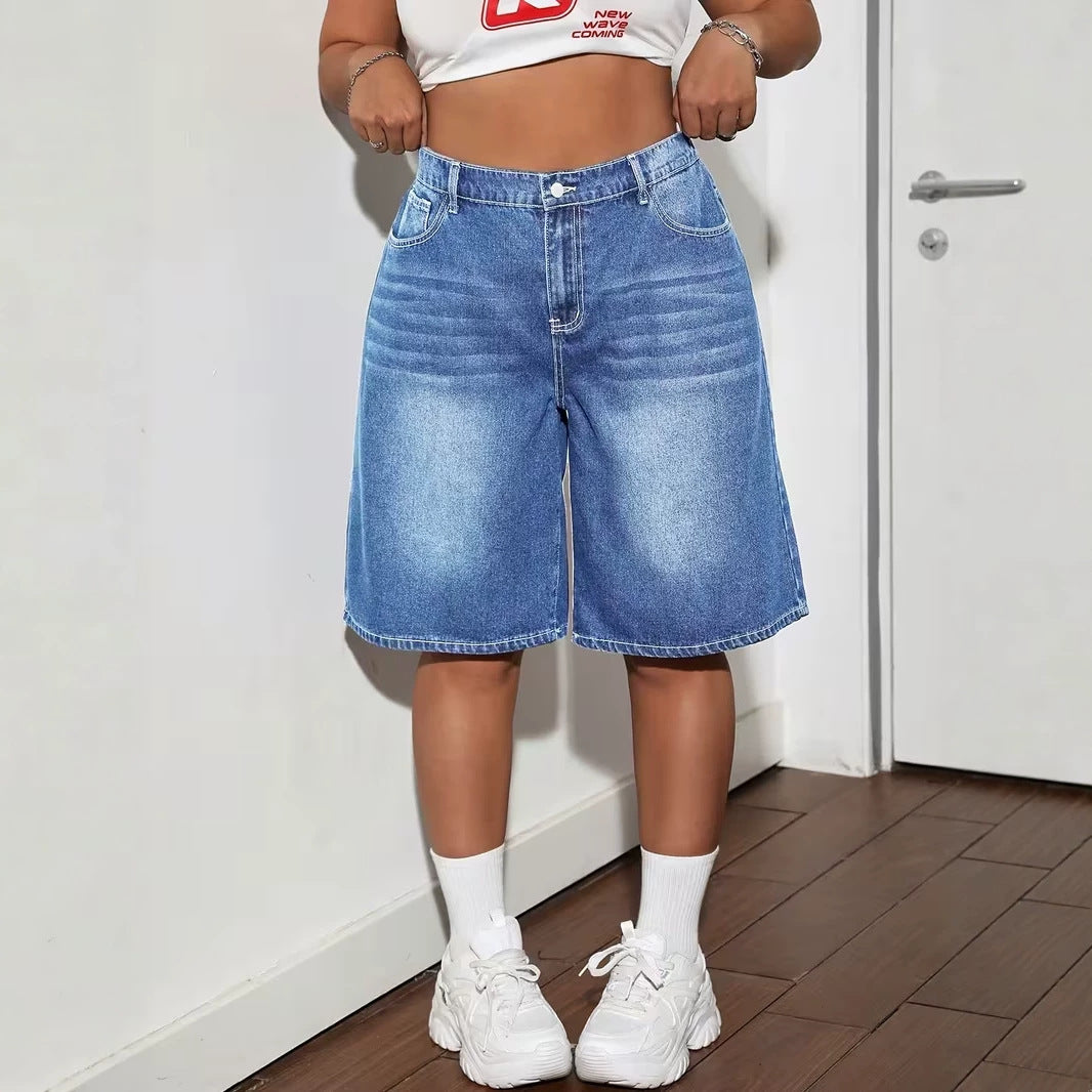 Light Blue plus Size-YKK Zipper