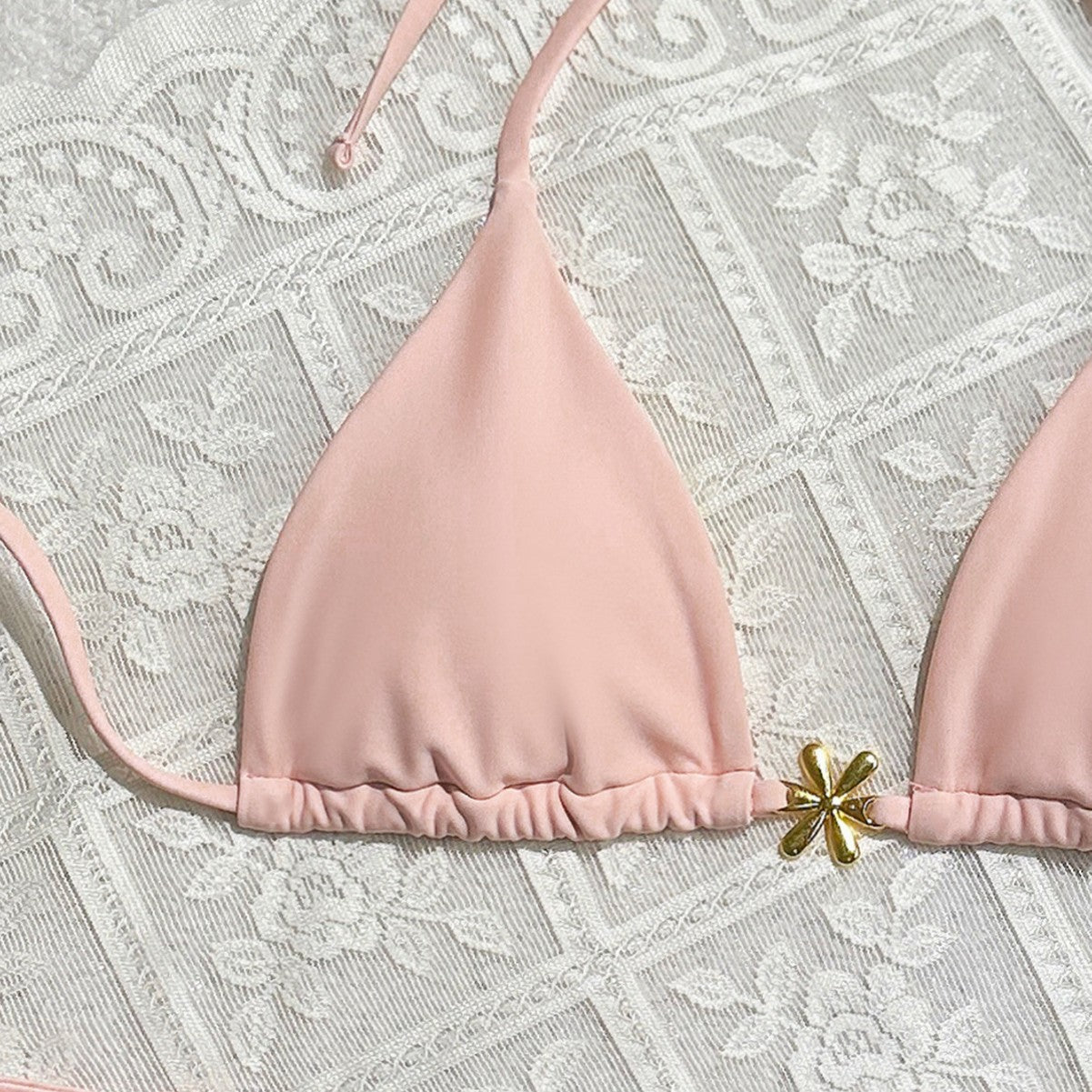 Exposed Back Bikini Swimwear
