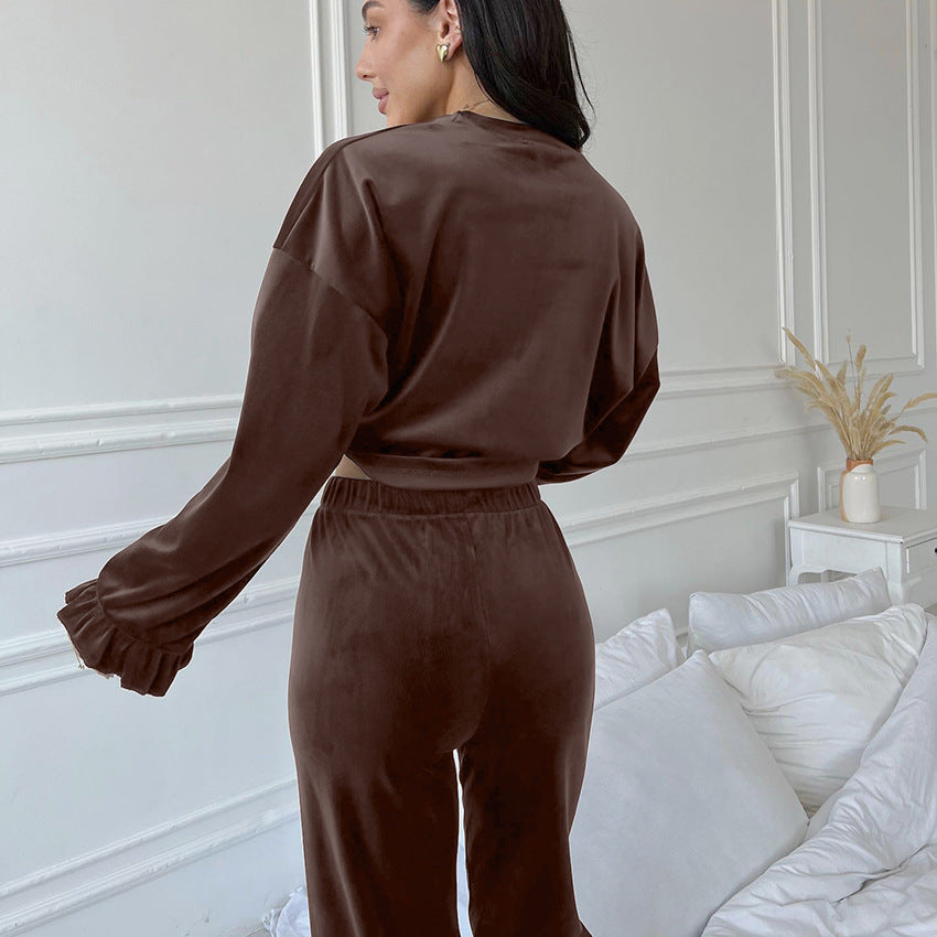 Autumn Knitted Pajamas Lingerie