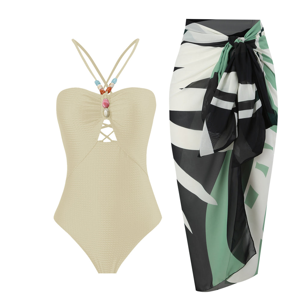Arrival Solid One-piece Swimwear