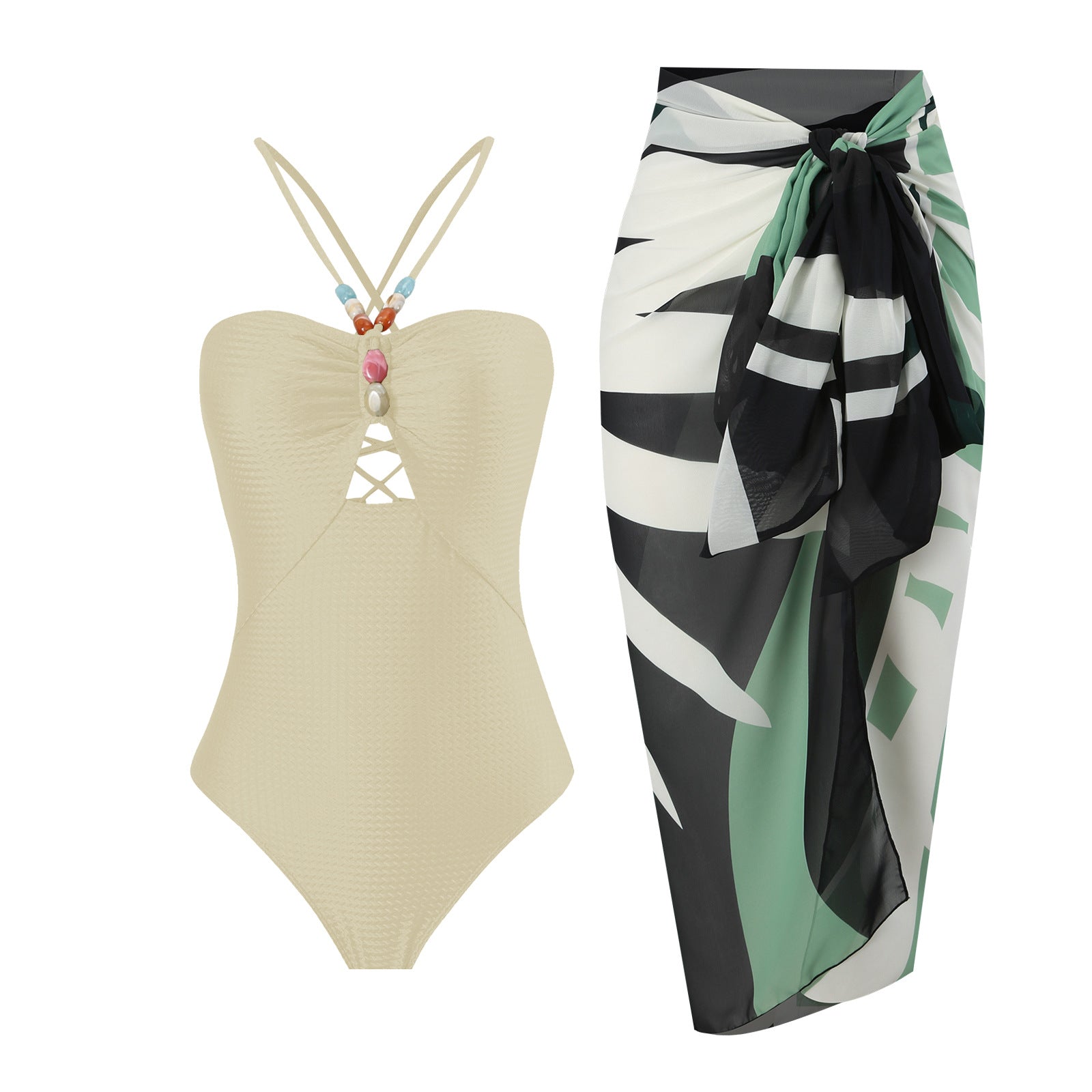Arrival Solid One-piece Swimwear
