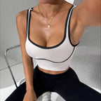 Women’s Ribbed Striped Spaghetti Strap Camisole