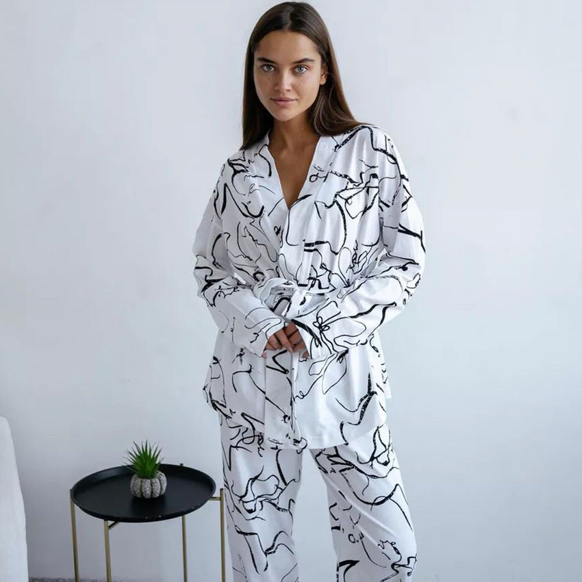 Floral Print Pajamas Lingerie