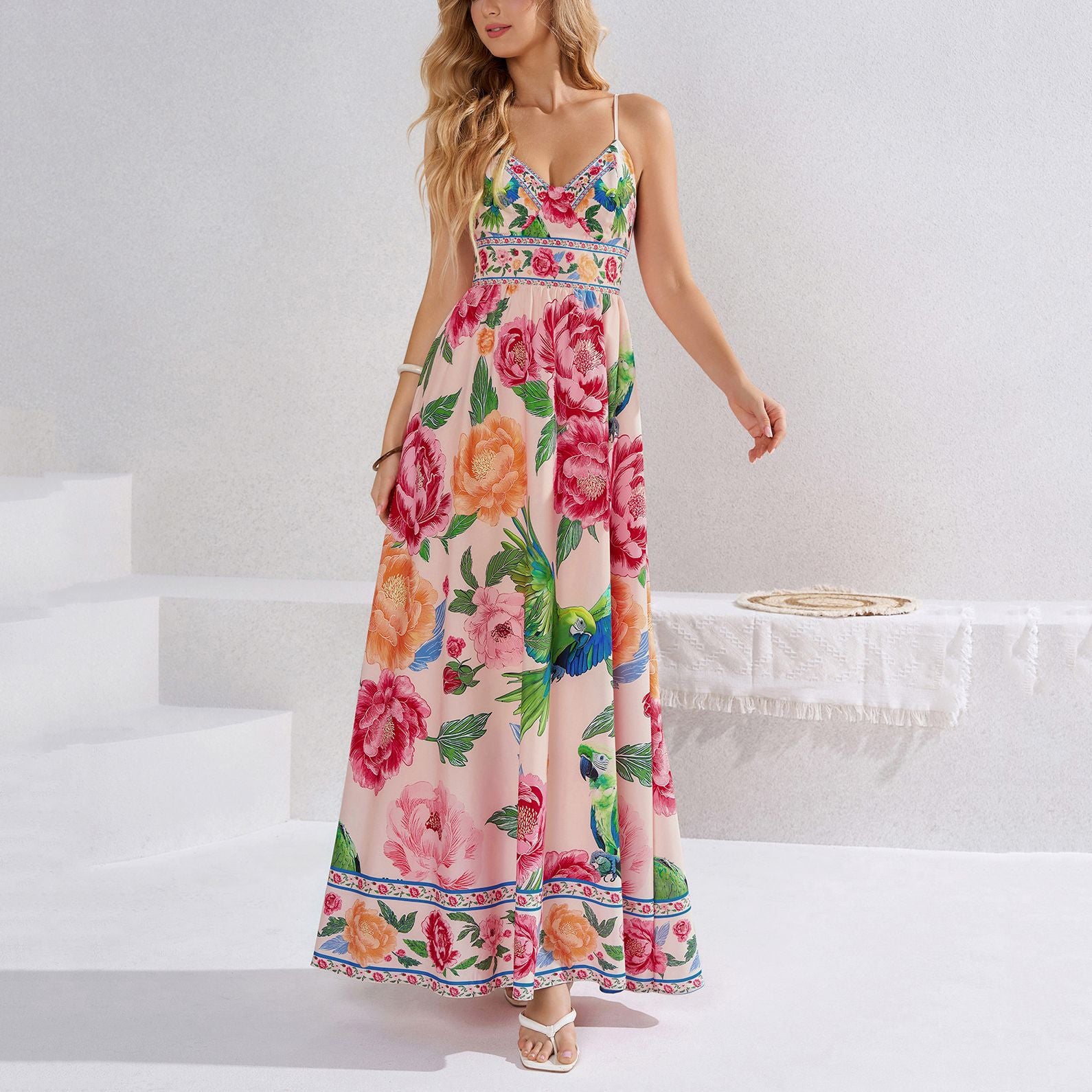 Women's Lace Backless Dress