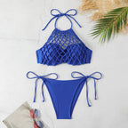 Solid Color Bikini Swimwear