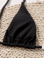 Solid Color Bikini Swimwear