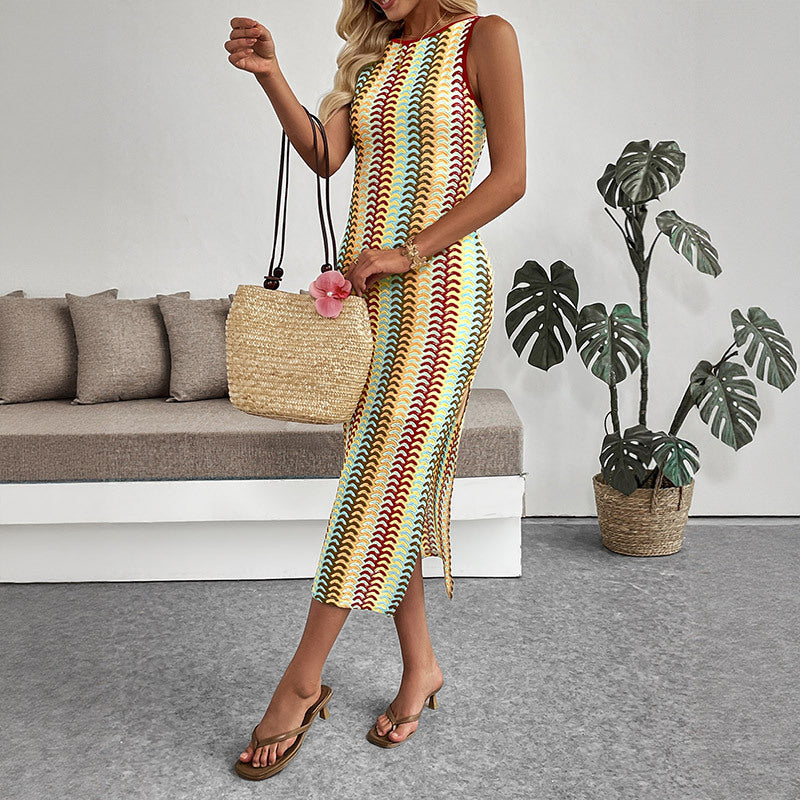 Women's Sheath Striped Dress