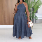 Women's Maxi Denim Dress