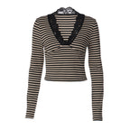 Women's French Lace V-Neck Top