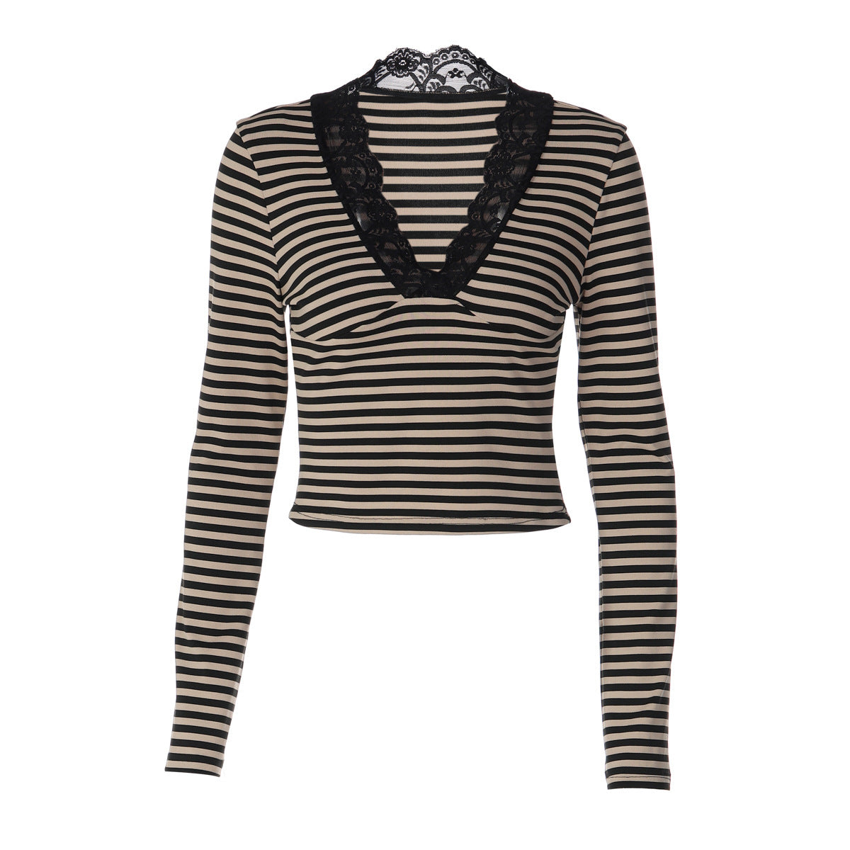 Women's French Lace V-Neck Top