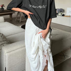 Asymmetric Pleated A-Line Skirt