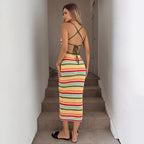 Women's Striped Knit Dress
