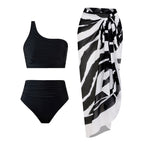 Solid Color Bikini Swimwear