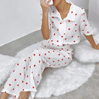Heart Printing Pajamas Lingerie