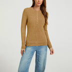 Autumn Winter round Neck Women Long Sleeve Slim Fit