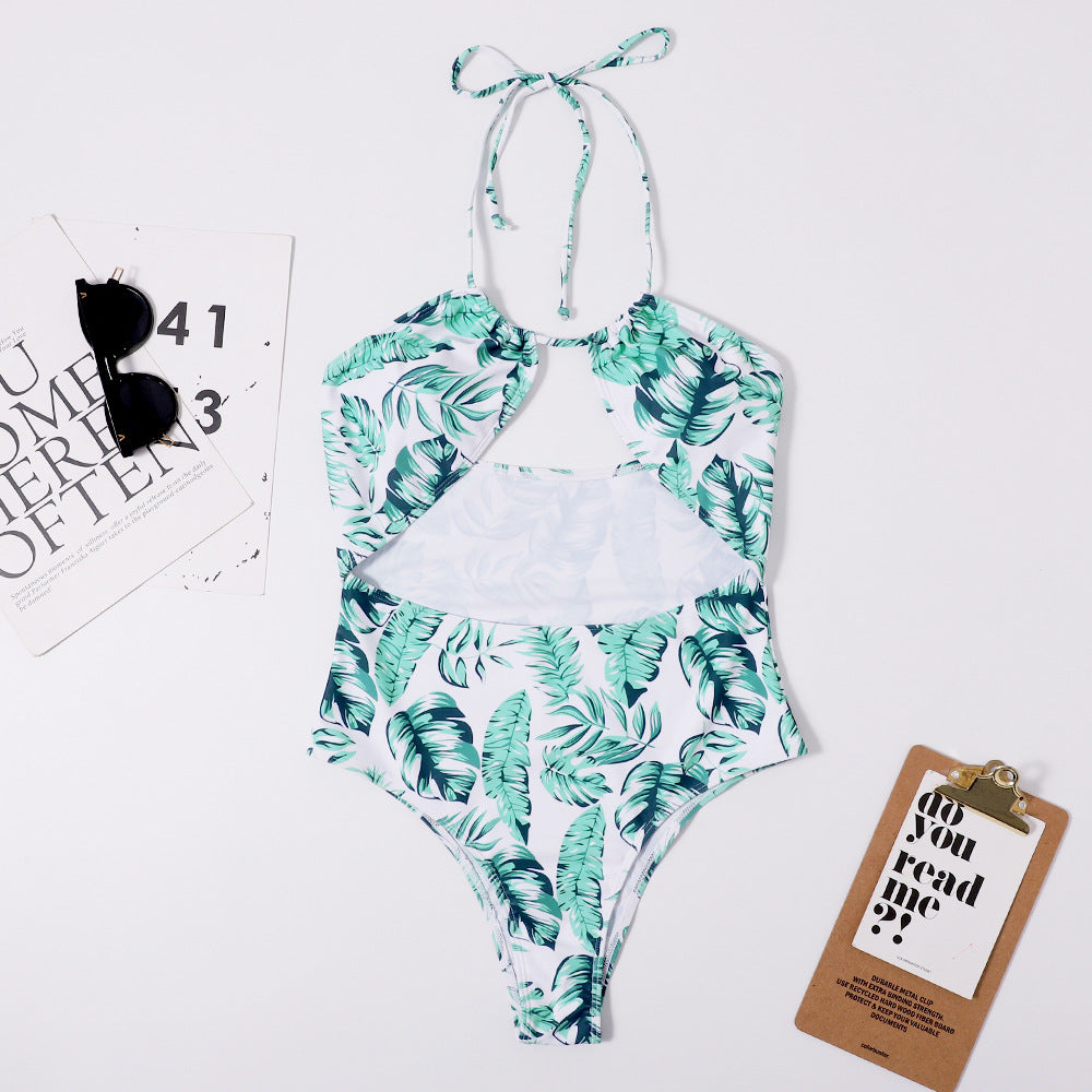Printed Siamese Bikini Swimwear