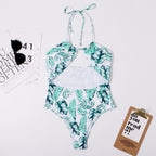 Printed Siamese Bikini Swimwear