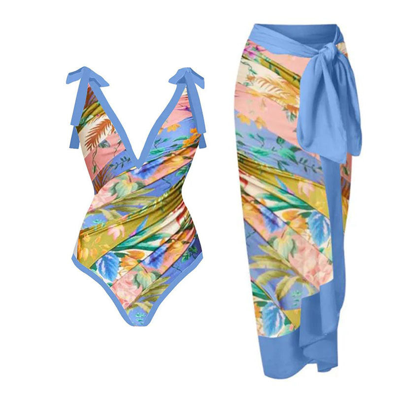 Siamese Conservative One-piece Swimwear