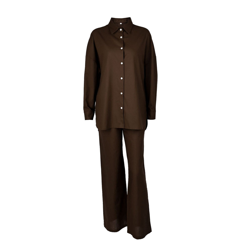Women's Cotton Two-Piece Long Sleeve Pajama Set