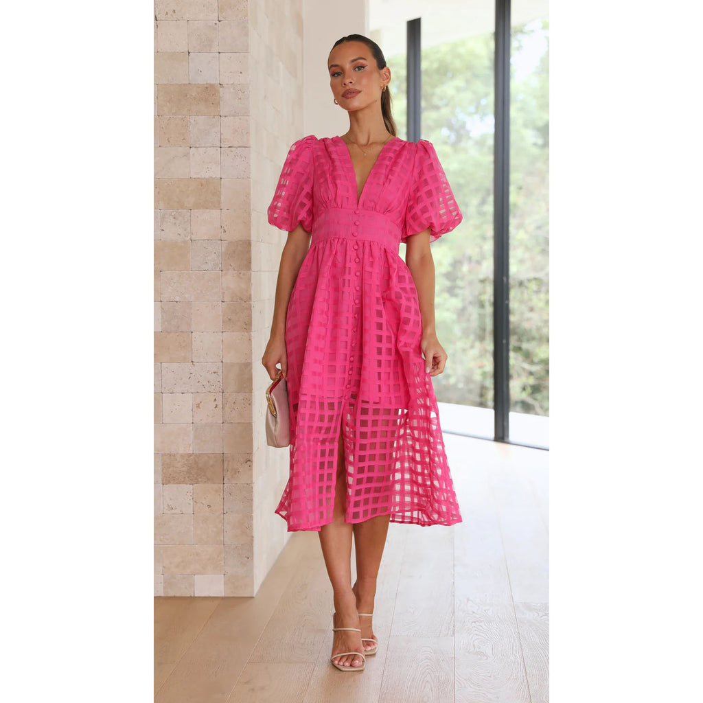Women's Lantern-Sleeve Dress