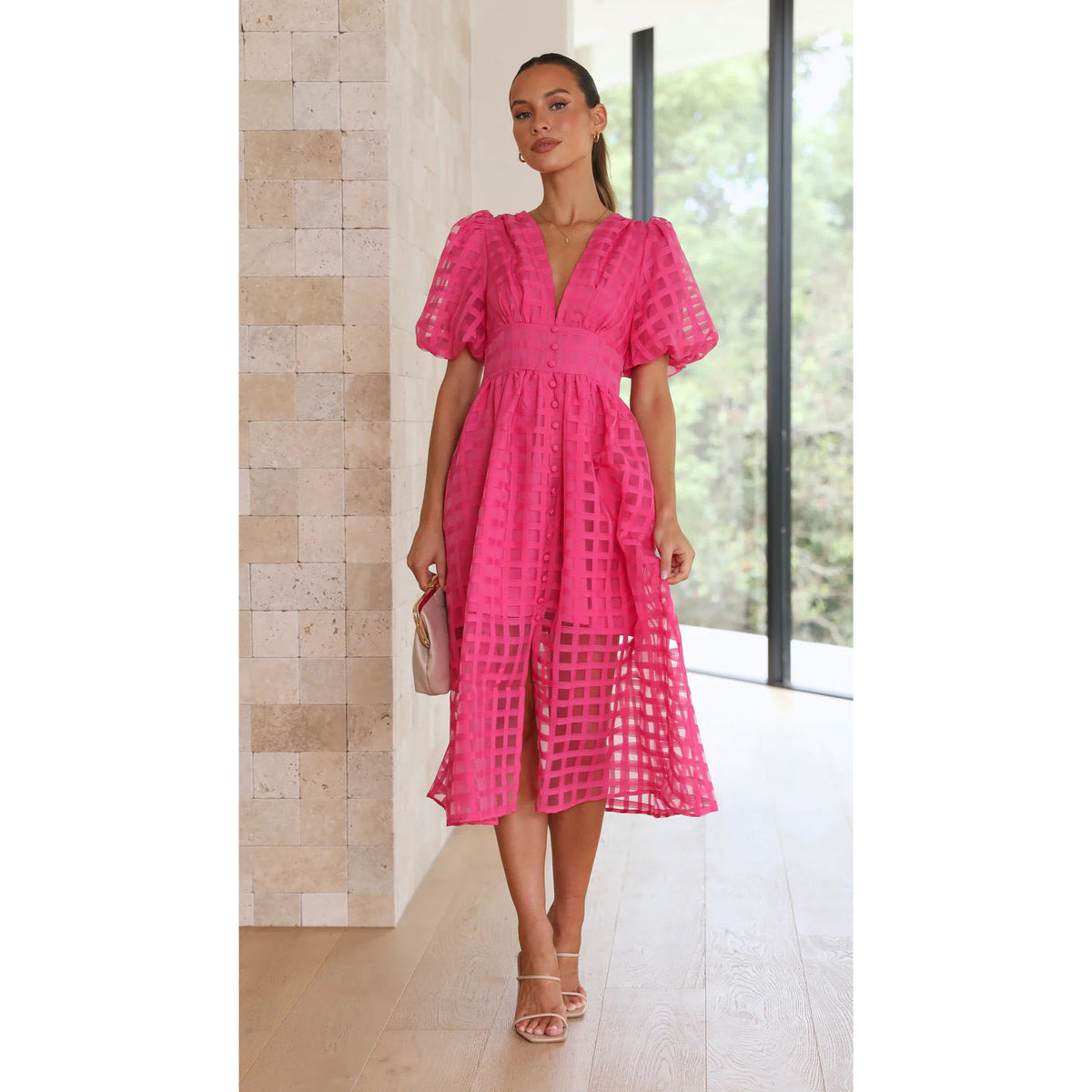 Women's Lantern-Sleeve Dress