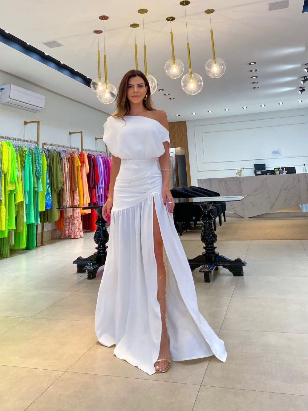 Women's Solid Color Dress