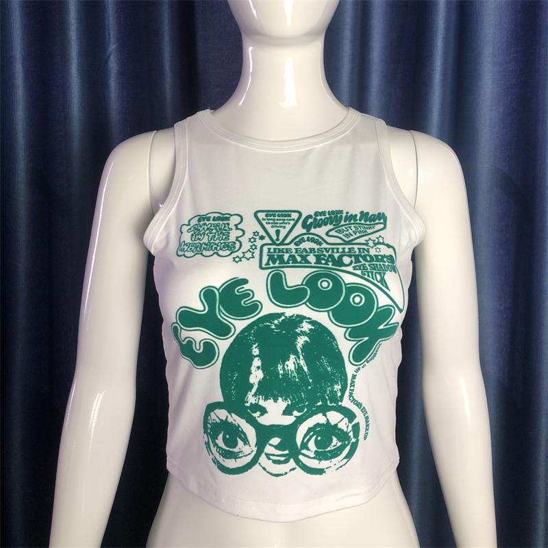 Women's Portrait Graphic Sleeveless Vest