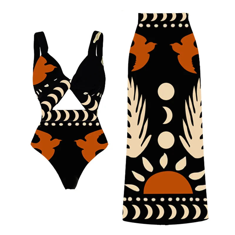 Slimming Batch One-piece Swimwear