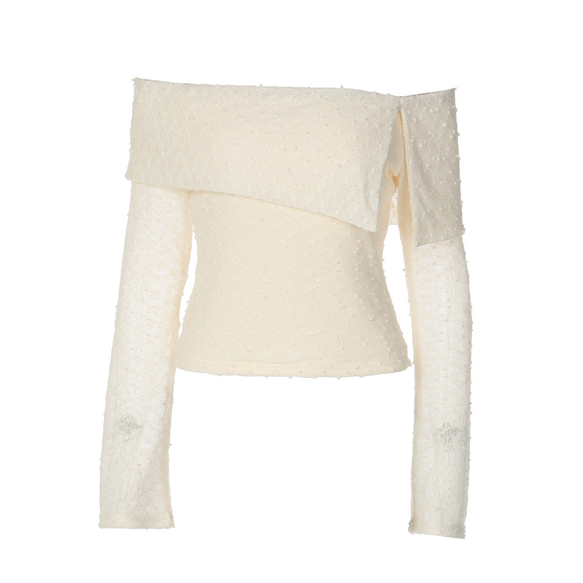 Women's Off-Shoulder Flared Sleeve Crop Top
