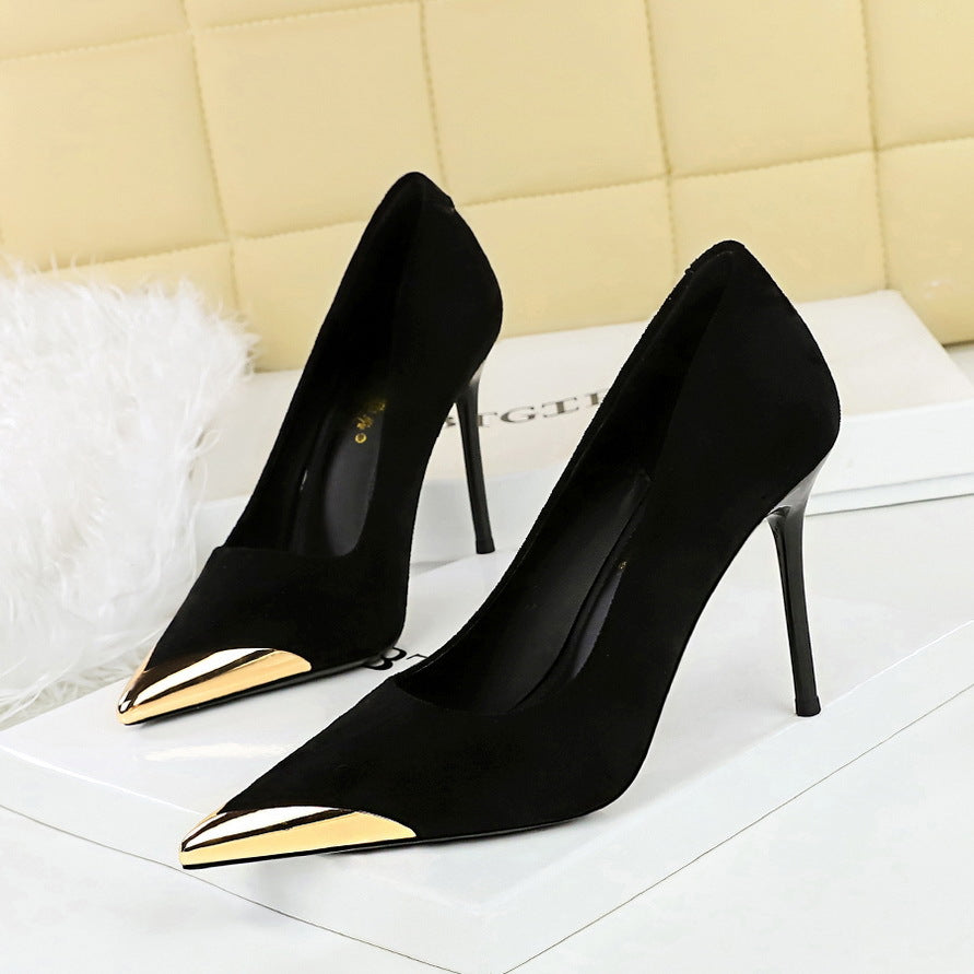 Women's Leopard-Print Suede Stiletto Pumps
