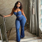 Niche Personality Women Polka Dot Sexy Pants Wrapped Chest