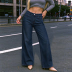 Women's High-Waist Straight-Leg Jeans