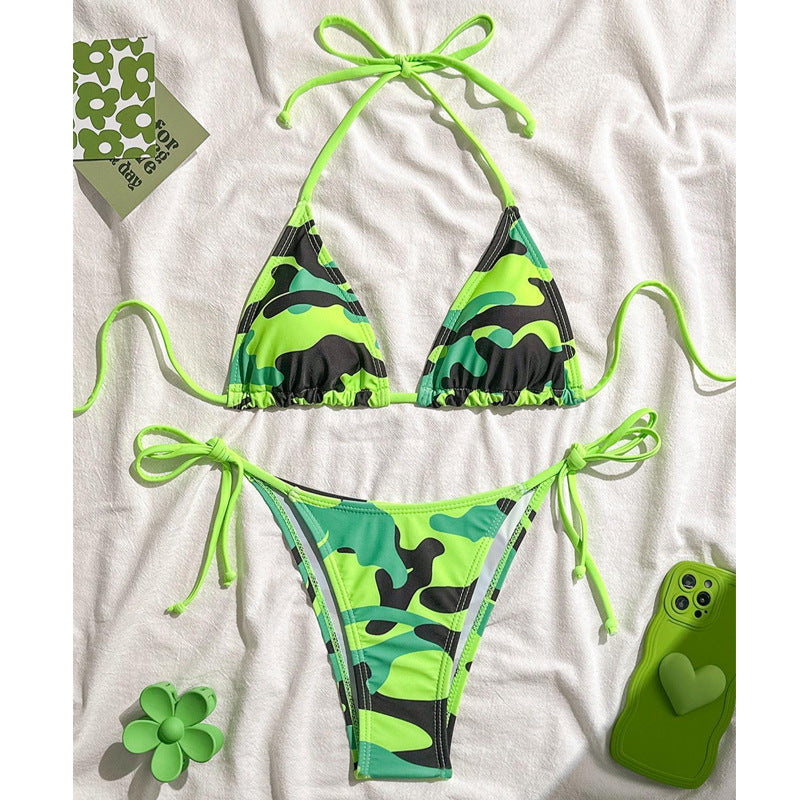 Camouflage Printed Bikini Swimwear