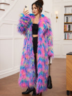 Four-Color Jacquard Purple Tan Wool