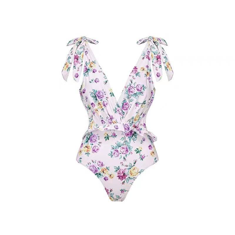 Skinny Slimming One-piece Swimwear