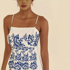 Strappy Ethnic Symmetrical Printed Dress