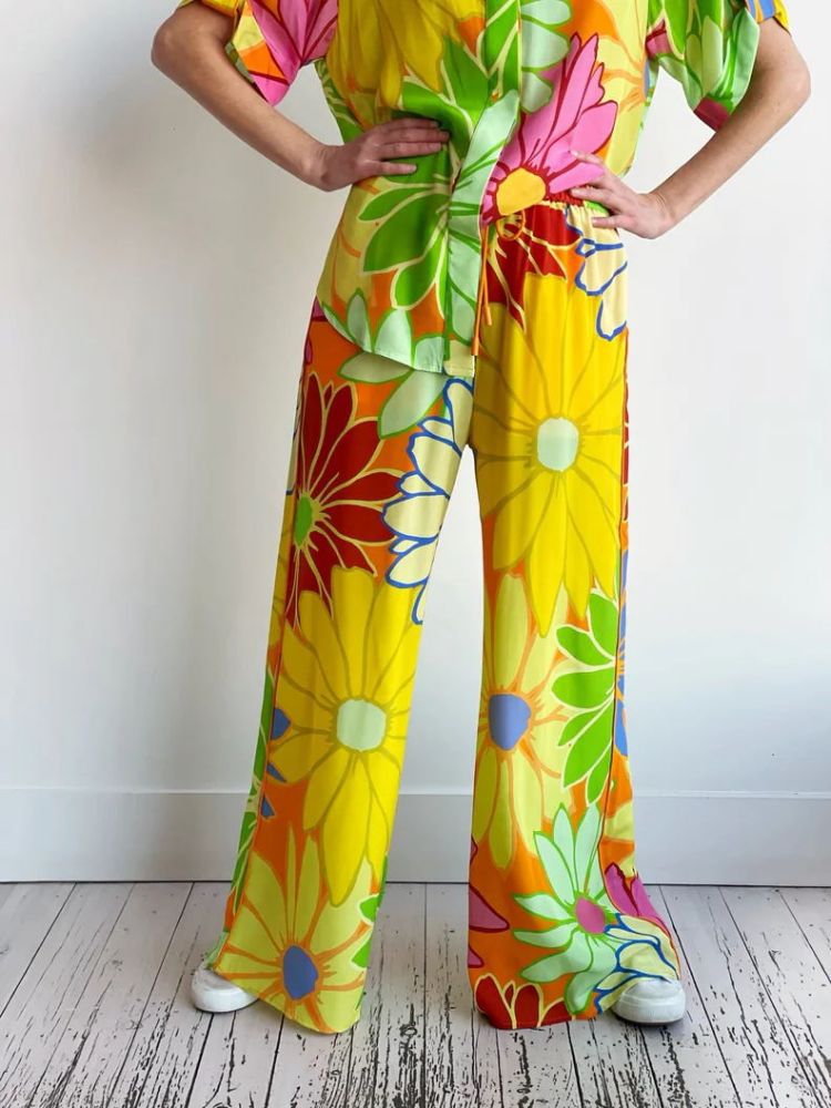 Printed Shirt & Trousers Two-Piece Set