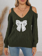 Army Green White Butterfly
