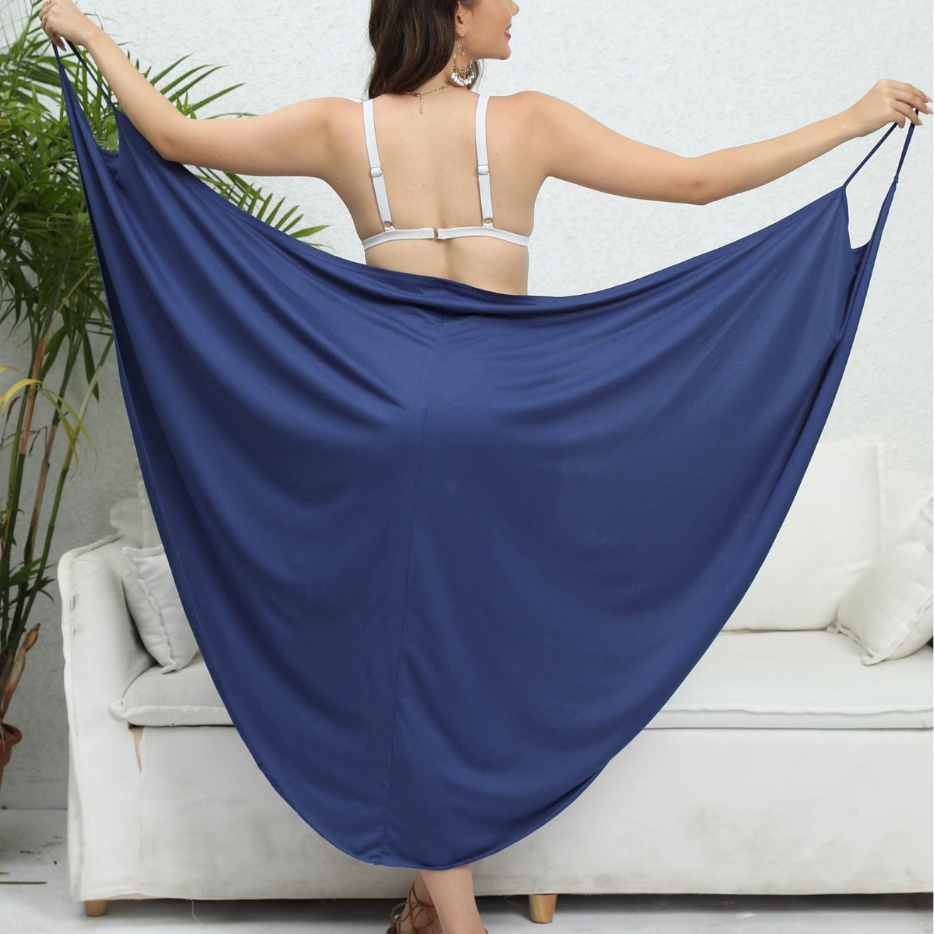 Shawl Plus One-piece Swimwear