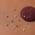 Heart Crystal Titanium Steel Bracelet