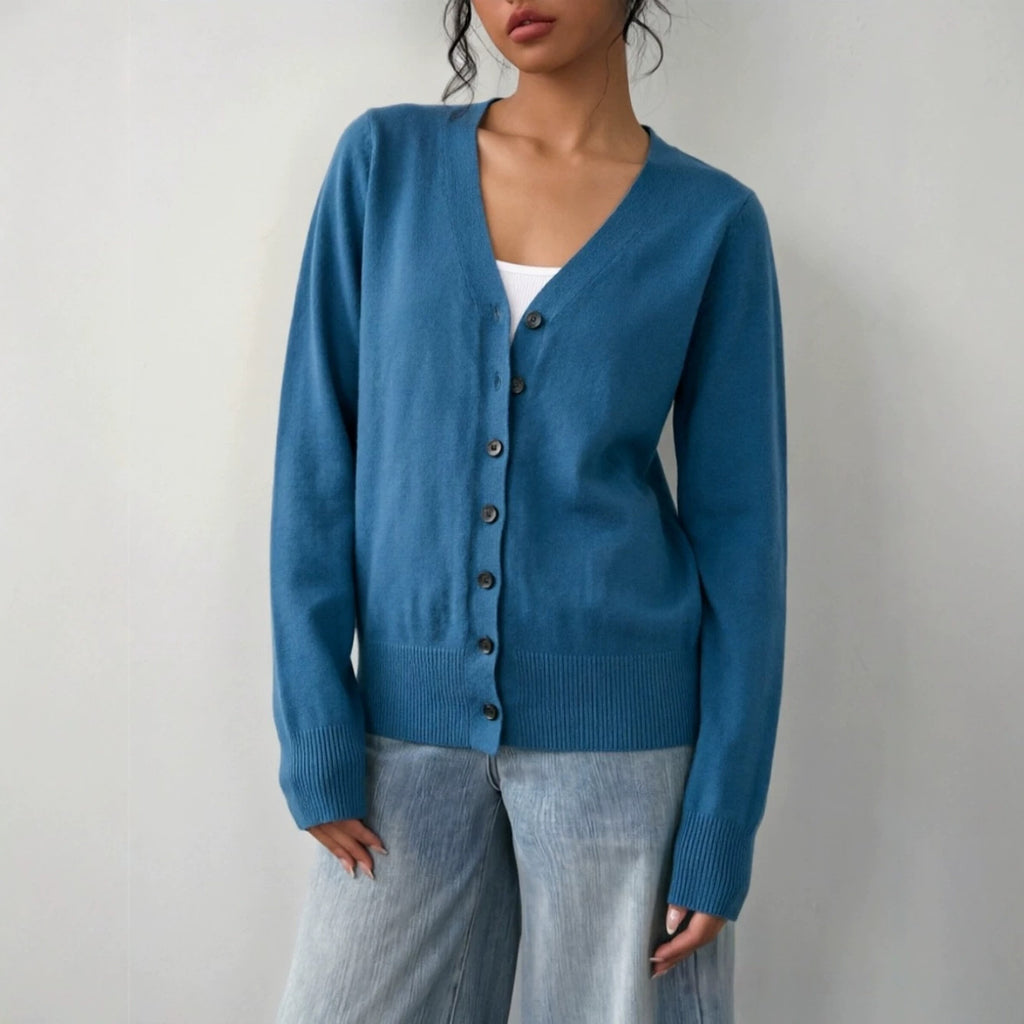 Women's Button-Front Knit Cardigan