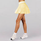 High-Waist Pleated Tennis Skort