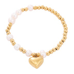 Pearl Heart Bracelet