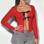 Women's International Unique T Shirt Red Top Women